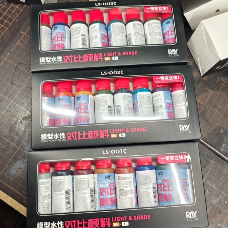 RAY Studio, set de 8 colores d - Paint Model Kit reseña y precio